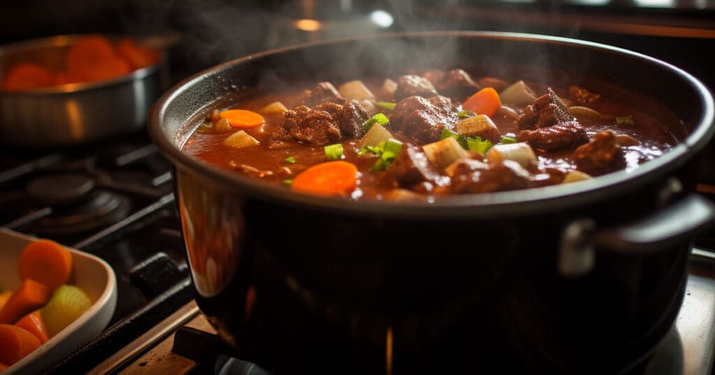 Slow cooking beef stew